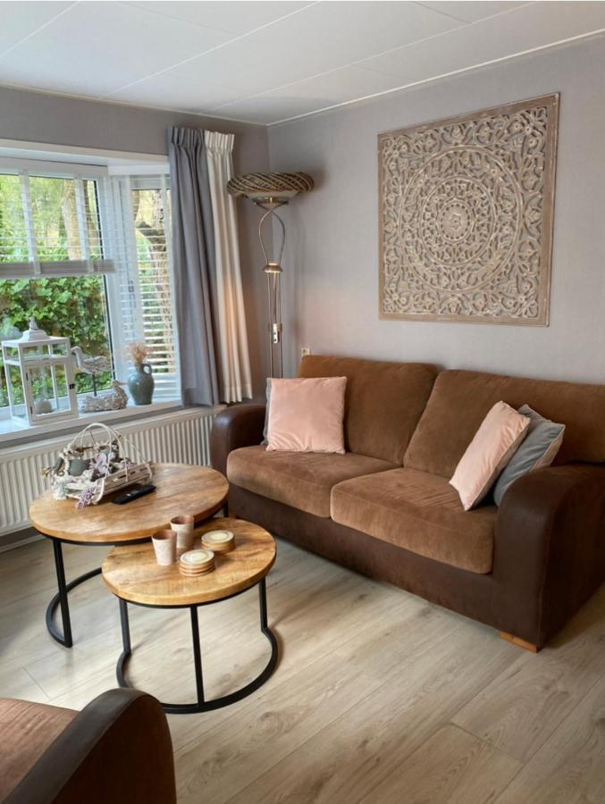Luxe Chalet Met Prachtig Terras Op De Veluwe , Veel Privacy 霍德鲁 外观 照片